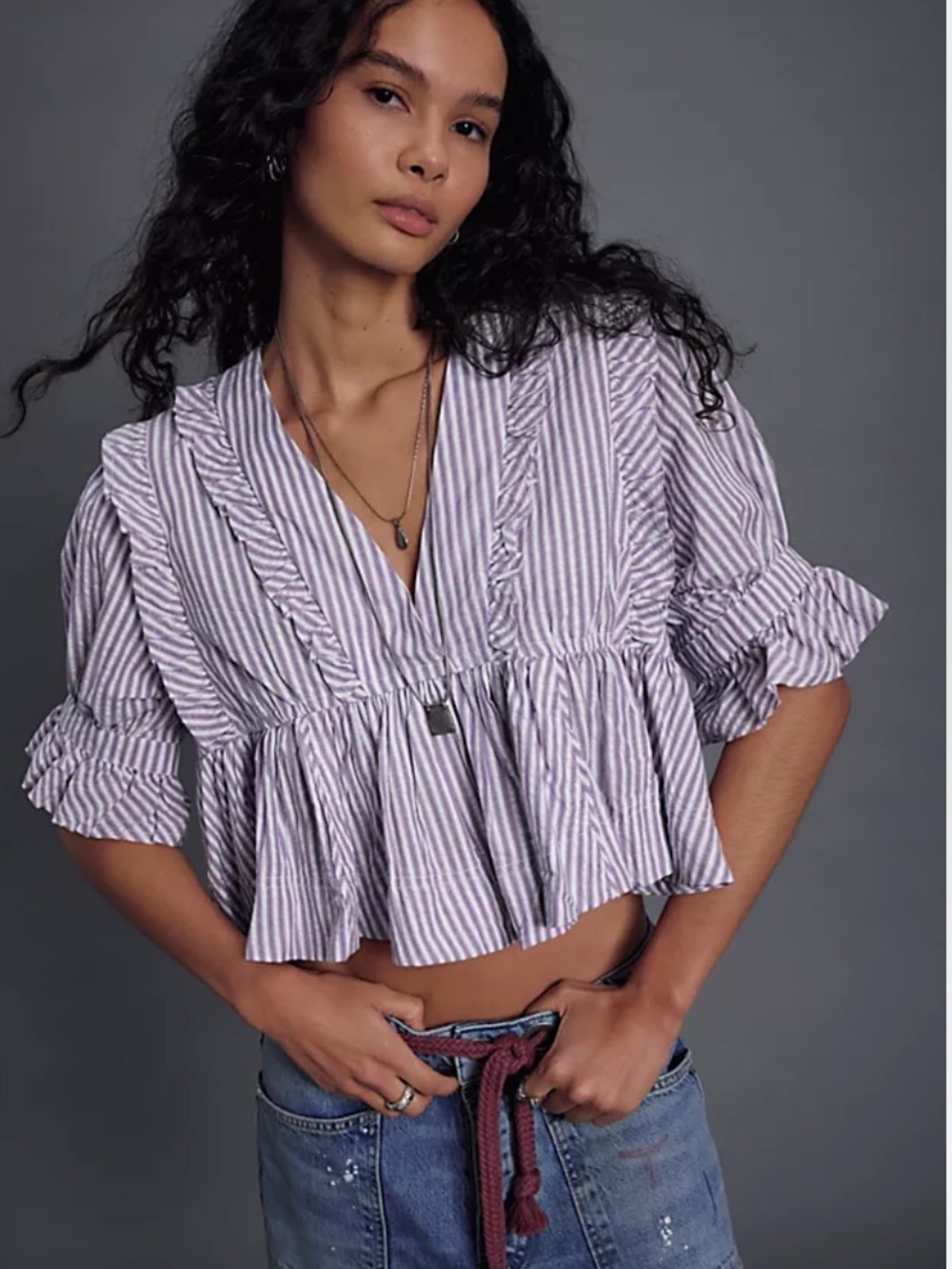 Free People Miley Cotton Top - Picture 2 of 8